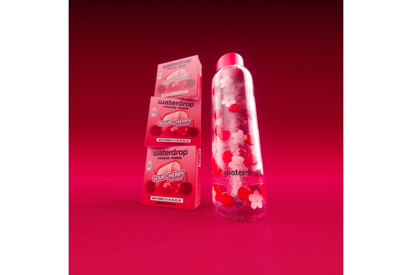 Novinka, která osvěží každou sklenici. waterdrop® představuje limitovanou edici SOUR CHERRY
